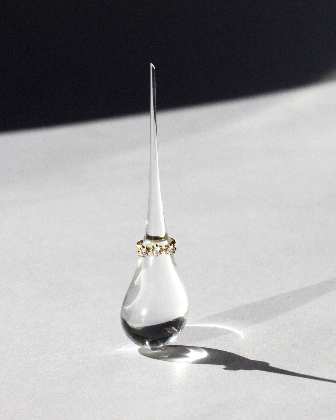 ARO DE ORO PIERCING TRIPLE BRILLANTE