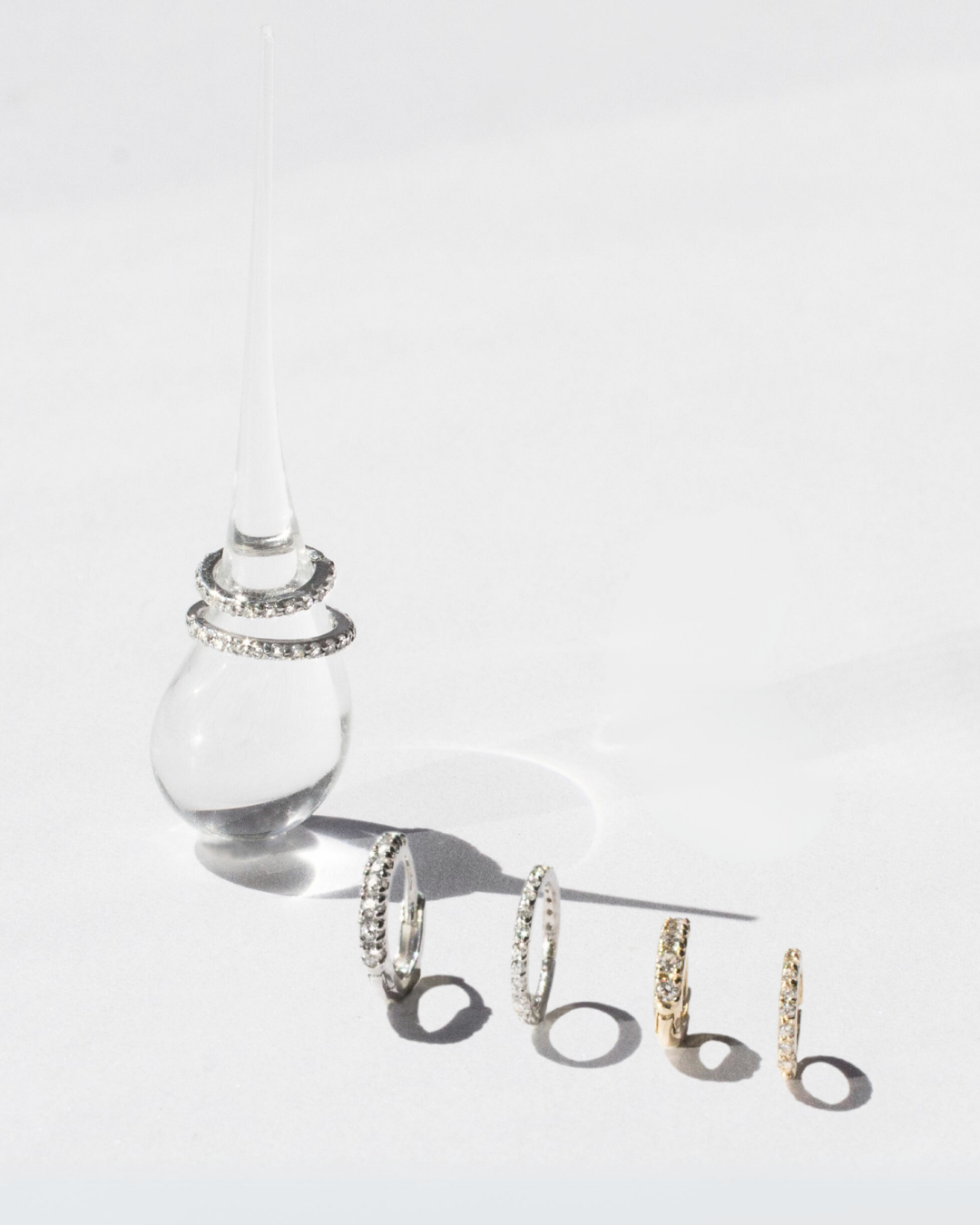 ARO DE ORO PIERCING SLIM PAVE