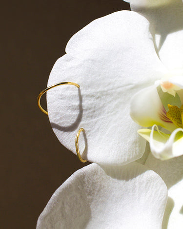 Charlotte Orbit en oro amarillo 18kt sobre orquidea